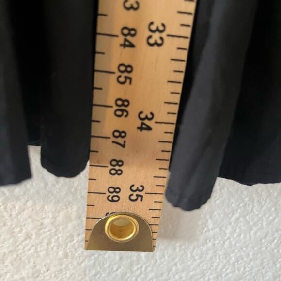 J CREW SMOCKED BUTTON UP MINI DRESS BLACK XXS - Picture 6 of 6